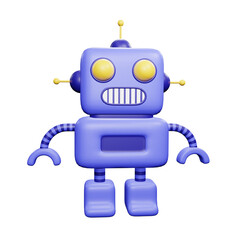 PNG 3d rendering of robot for your content asset needs