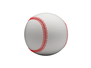 3d illustration of baseball for game on white background no shadow