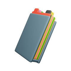 PNG 3d rendering of book for your content asset needs