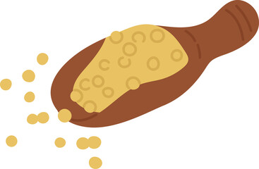 masturd herb spice ingradient food clipart