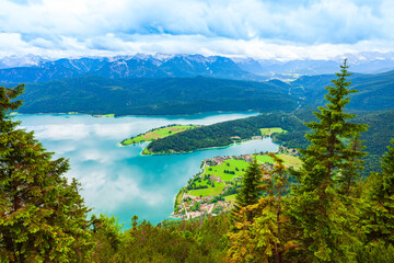 Obraz premium Walchensee Lake in Bavaria, Germany