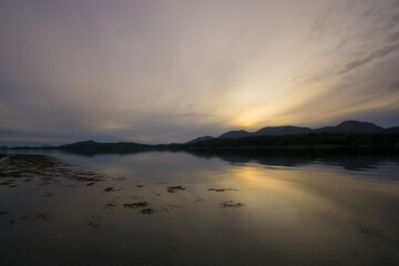 Fototapeta na wymiar Sunset over the Fjord