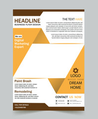 Business flyer template for your company or business