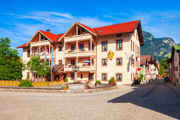 Ludwigstrasse street in Garmisch-partenkirchen, Germany