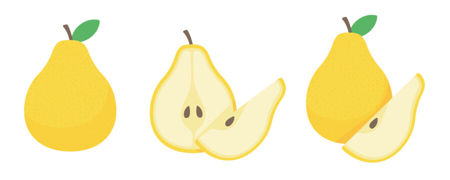 vector pear Sweet, refreshing fruit for vegetarians.