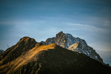 sunrise in the mountains