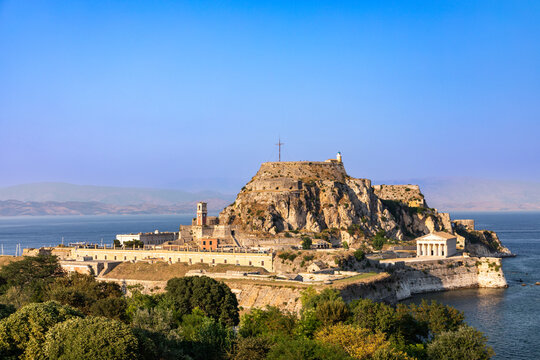 Aussicht auf die Alte Festung in Kerkyra, Korfu
