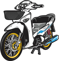 Motor Scooter T shirt Design