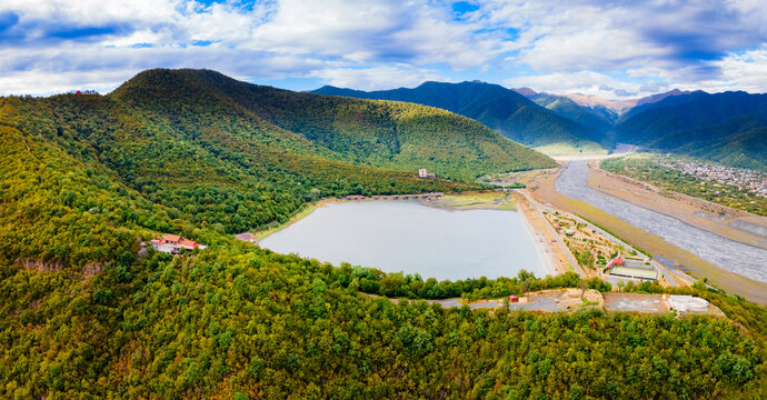 Beauty lake in Kakheti region, Georgia
