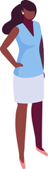 woman, girl isometric character