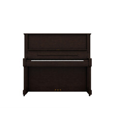 Wooden Piano isolated