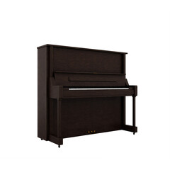 Wooden Piano isolated