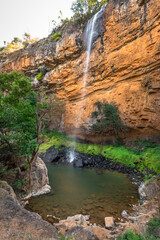 Long exposure of Bridal Veil waterfall near Sabie, Mpumalanga, South Africa.