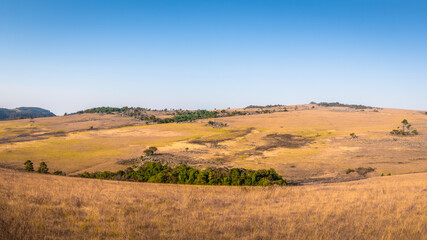 Scenic view of the landscape taken during self drive trip along panorama route, Panorama Route, South Africa.