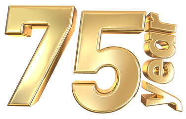 anniversary gold 3d render