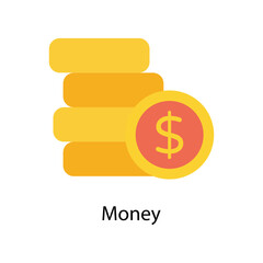 Money vector Flat  Icons. Simple stock illustration