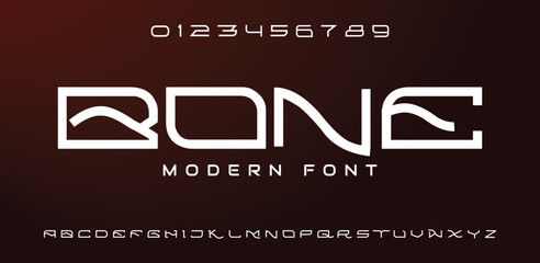 Abstract digital modern alphabet font. Logo creative font, type, technology, movie, digital, music, movie. Font and illustration in vector format.