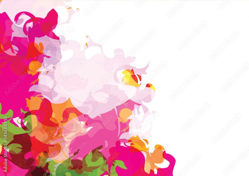 Poster abstract vector splash paint color isolate background design. illustration vector design.