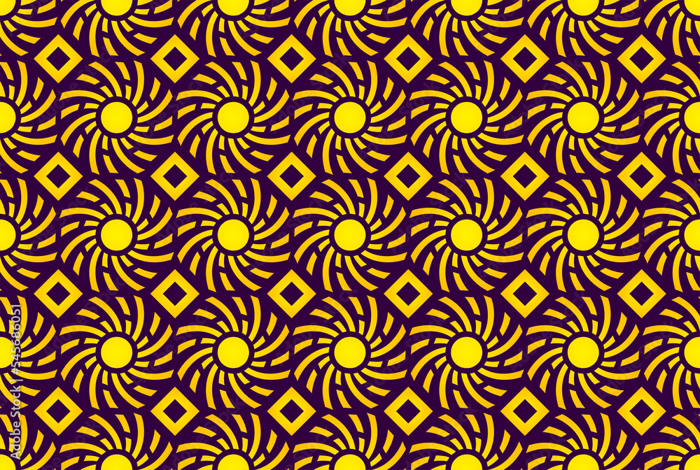 Poster sun seamless pattern. repeating abstract pattern with sun symbol. template for your design projects.
