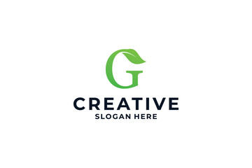 Letter G logo design with creative combination concept.