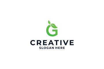 Letter G logo design with creative combination concept.