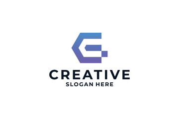 Creative letter G logo design modern concept.