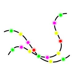 colorful christmas lights