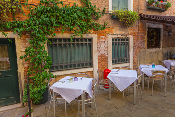 italian window on the building