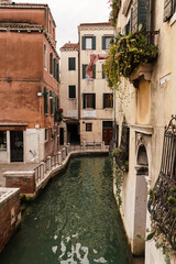 charming view of a canal in Venice, Italy 
