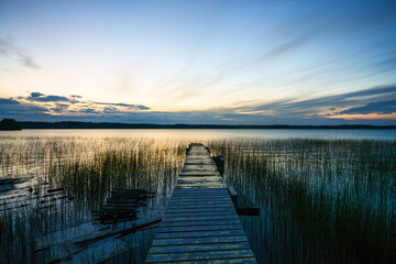 pier at sunset