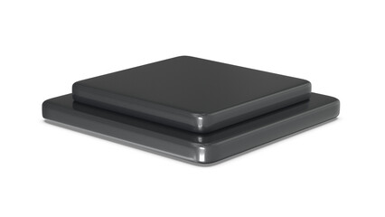 3D Round Podium for Product Display Isolated