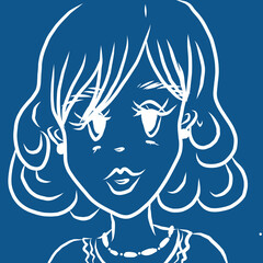 ボブカットの上品な女の子