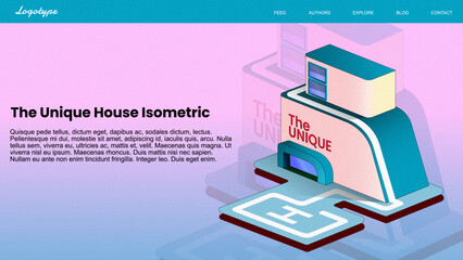 The Unique House Isometric