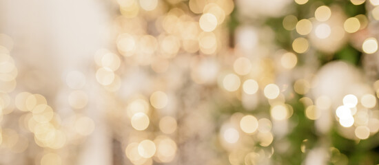 Obraz premium Blurred photo of Christmas lights