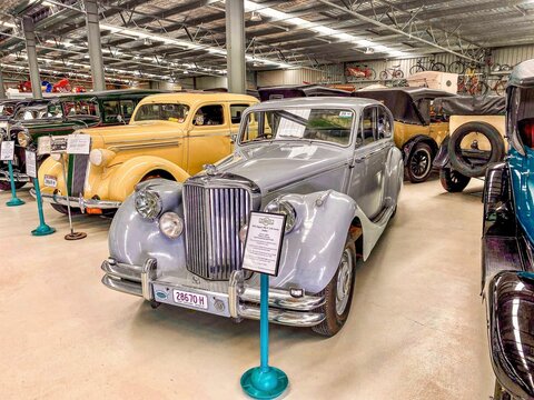 1951 Jaguar on display at the National Transport Museum, Inverell, New South Wales, Australia.
