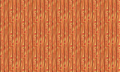 Wooden texture, illustration of slightly distorted planks
