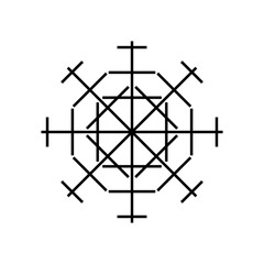 Snowflake icon. Christmas symbol modern, simple, vector, icon for website design, mobile app, ui. Vector Illustration