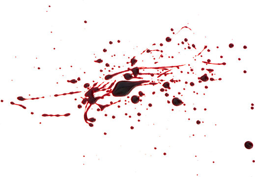 red blood splatter