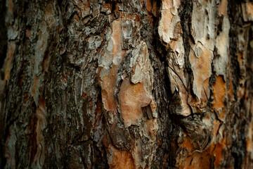 Beschaffenbheit der Rinde einer Kiefer
