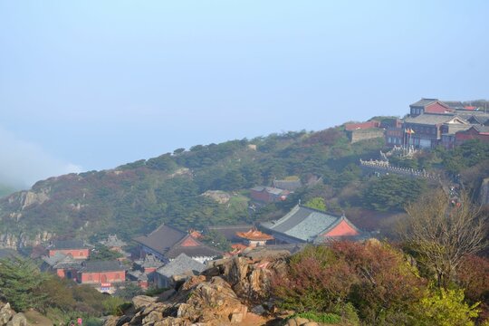 Morning Scenery Of Mount Taishan