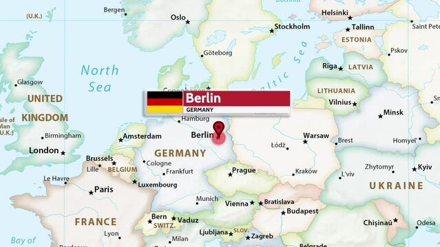 Berlin, Germany - Berlin Map, Germany Map Animation