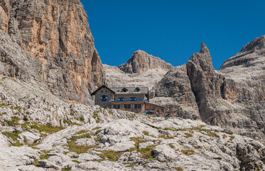 Tuckett Refuge (2272 m. a.s.l.) - Madonna di Campiglio, Brenta Dolomites, Trentino Alto Adige, August 23, 2022
