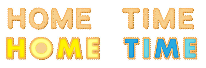 Cookies and biscuits material. home. time.