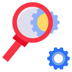 analyze flat style icon