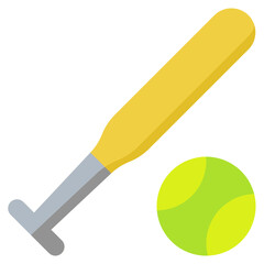 baseball flat style icon