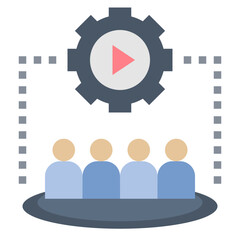 behavior flat style icon