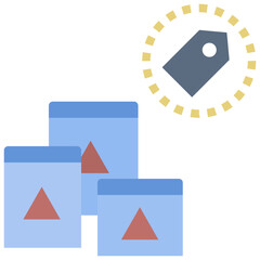 brand flat style icon