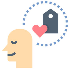 brand flat style icon