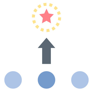 buzzword flat style icon