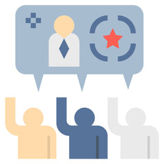 consensus flat style icon